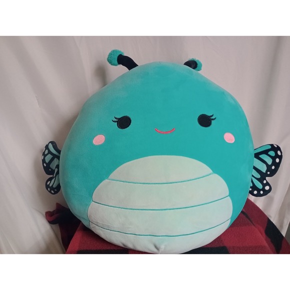 Squishmallows Other - Squishmallows Jumbo Hydrangea the Teal Monarch Butterfly